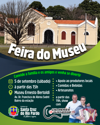 FEIRA DO MUSEU  l SÁBADO 05 DE SETEMBRO NA ESTAÇÃO
