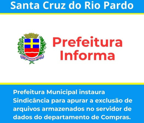 Comunicado sobre abertura de sindicância