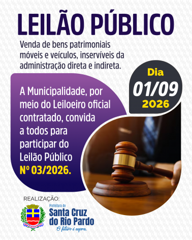 LEILÃO PÚBLICO Nº 03/2026  |  01/09/2026