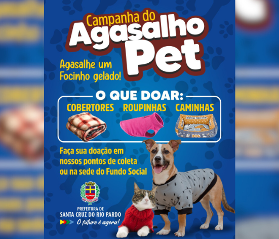 Prefeitura promove primeira Campanha do Agasalho Pet da história do município