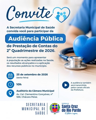 AUDIÊNCIA PÚBLICA DA SAÚDE  |  25/09/2026
