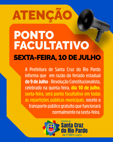 PONTO FACULTATIVO 10 DE JULHO