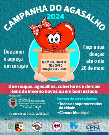 [FUNDO SOCIA] CAMPANHA DO AGASALHO 2024