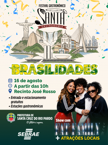 Festival Gastronômico Santa Gastronomia em Santa Cruz do Rio Pardo
