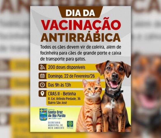 Campanha de Vacinação Antirrábica