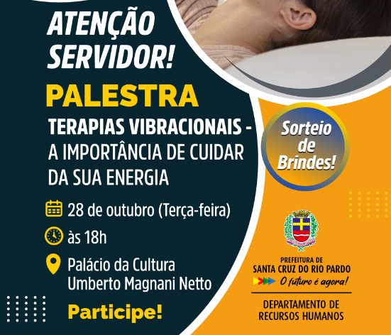 Palestra aborda a importância das Terapias Vibracionais e o cuidado com a energia pessoal